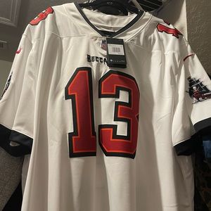 Authentic Nike #13 Mike Evans Jersey. Stitched. Metallic NFL logo